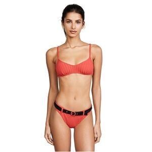 NWT Solid & Striped Bikini